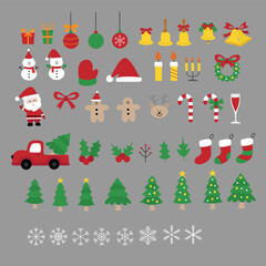 Set of Christmas for Decoration