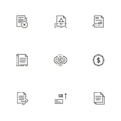 Modern Business & Finance Outline Icons &ndash; 45 Professional Vector Icons