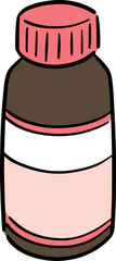 Illustration of medicine bottle
