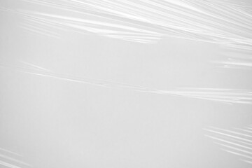 Abstract white plastic film wrap texture background
