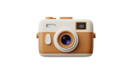3D Retro Toy Camera Minimalist Design