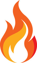 fire flame creative logo icon on white background .eps