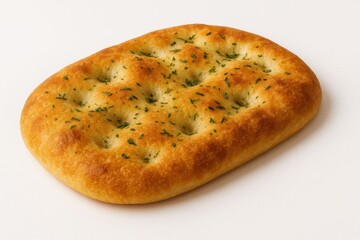 Freshly Baked Focaccia Bread with Herbs and Golden Crust