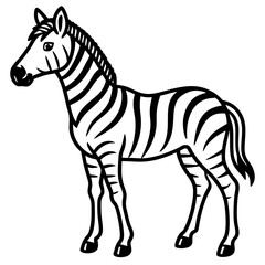 Zebra Horse Mix Minimalist Design