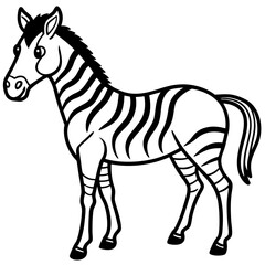 Zebra Horse Mix Minimalist Design