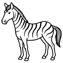 Zebra Horse Mix Minimalist Design