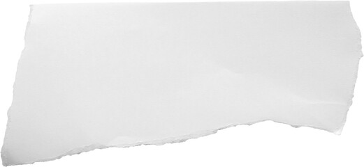 White ripped paper torn edges strips isolated on black background