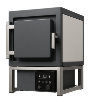 High-capacity muffle furnace with a reinforced steel frame for bulk annealing in a metal heat treatment facility