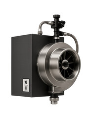Fototapeta premium Industrial air separator with a high-speed fan and precision flow control for a glass manufacturing facility
