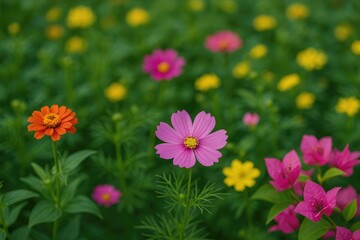 Vibrant Spring Blooming Flowers in Southeast Asia