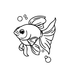 aquatic animal drawing for kids