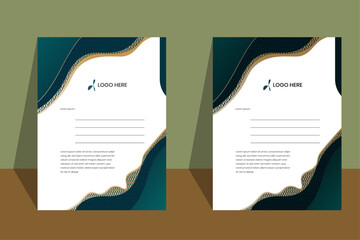 Modern business and corporate letterhead template