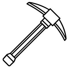 Hammer line art vector