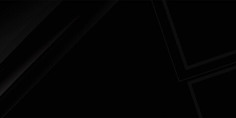 Black abstract background. Elegant dark diagonal shape elements. Modern luxury grey gradient graphic design.modern technology