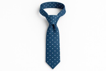 White background with a blue tie