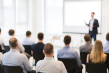Abstract blurred backdrop for professional gatherings and educational sessions