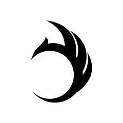 abstract phoenix wing logo