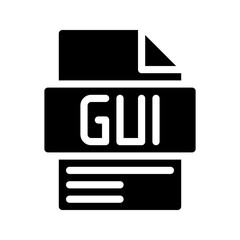Gui Glyph Icon. File Document icon stands for Graphical interface display on software