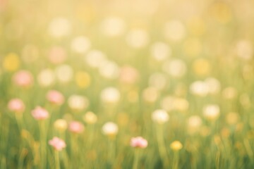 Out-of-focus floral scene