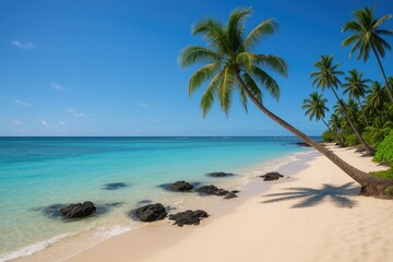 Fototapeta premium Breathtaking shorelines along the vibrant coral coast from Sigatoka to Suva, Viti Levu
