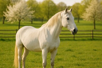 Obraz premium The equine inside the barn