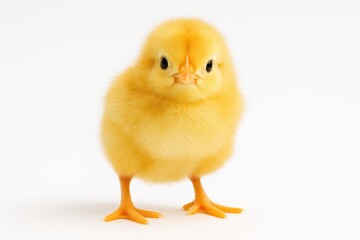 Obraz premium A hen depicted against a plain white backdrop