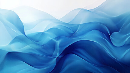 Obraz premium An abstract background featuring flowing blue waves, creating a sense of movement and fluidity. 