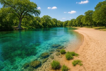 Source of the Comal River in southern Pemalang