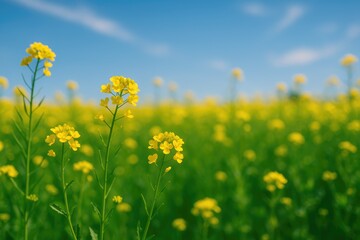 Obraz premium The aroma of mustard blossoms doesn't set the mind into a groove