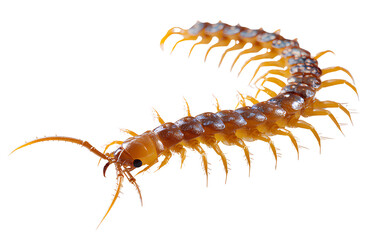 Obraz premium Centipede isolated on a transparent background