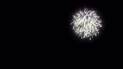 Fireworks on transparent background. Animated backgrounds for fireworks. Animation of festive background with shining beams and fire particles. Beautiful explosion of fireworks. - Powered by Adobe