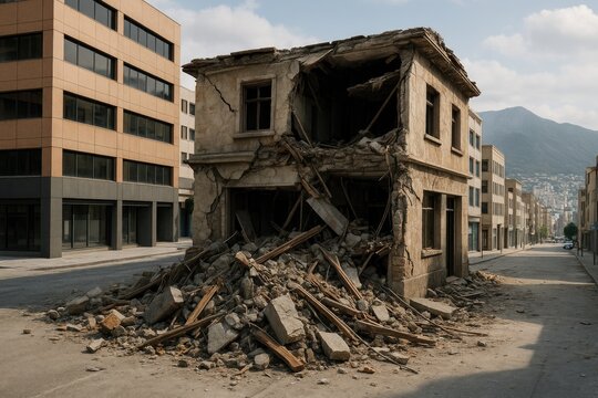 Impact of a powerful seismic event