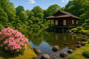 Serene Views of a Traditional Japanese Garden