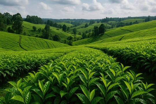 Tea cultivation regions surrounding Kericho