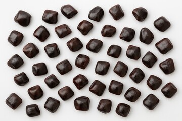 Fototapeta premium White background showcasing tamarind seeds