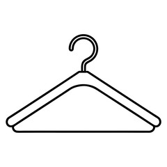 Hanger line art vector