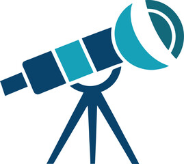 telescope creative logo icon on white background  .eps