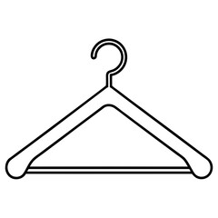 Hanger line art vector