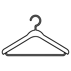 Hanger line art vector