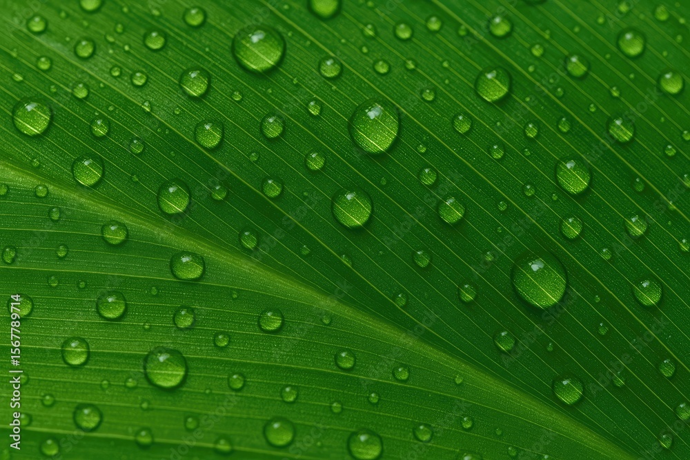 Aufkleber Close-up Macro Photography of a Leaf in Nature Using DSLR