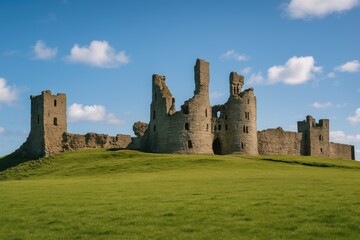 Ancient fortress remains on the coast