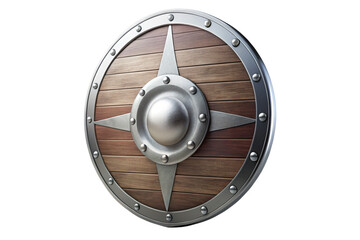 3D Rendering of beautiful, trending and realistic Shield with white background