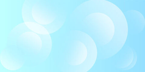 Minimalist banner background, pastel colorful, Light Blue gradations. Circle effect style geometric, abstract background.