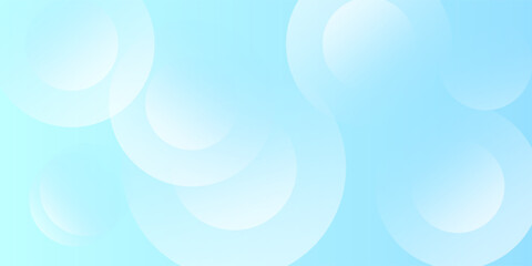 Minimalist banner background, pastel colorful, Light Blue gradations. Circle effect style geometric, abstract background.