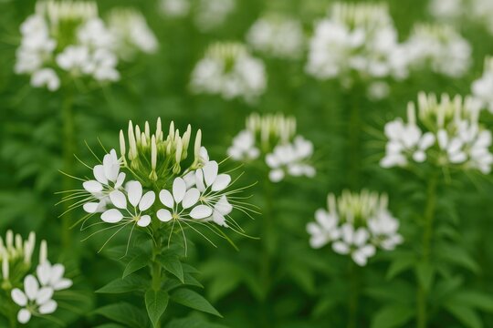 The vibrant bloom of the spider flower