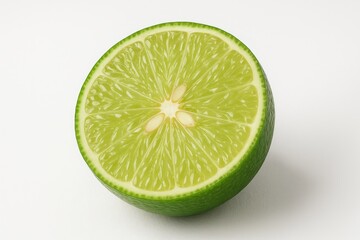 Slice a fresh lime for a healthy and natural Thai-inspired seasoning, perfect for daily enjoyment and nutritious cuisine.