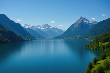 Breathtaking panoramas overlooking the water body