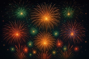 Fototapeta premium Amazing Celebration Fireworks for New Year's Eve