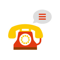 vector retro phone