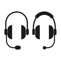 headphones on white background